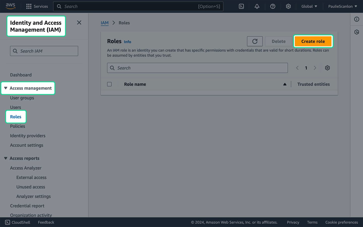 AWS Identity Role